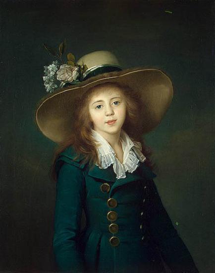 Jean-Louis Voille Portrait of Elisaveta Alexandrovna Demidov, nee Stroganov (1779-1818), here as Baronesse Stroganova oil painting picture